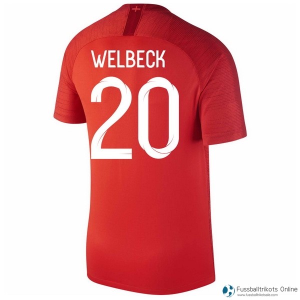 England Trikot Auswarts Welbeck 2018 Rote Fussballtrikots Günstig